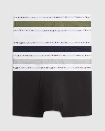 Tommy Hilfiger - 5-Pack Signature Logo Waistband Trunks