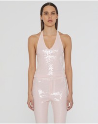 ROTATE - Sequin Halterneck Top