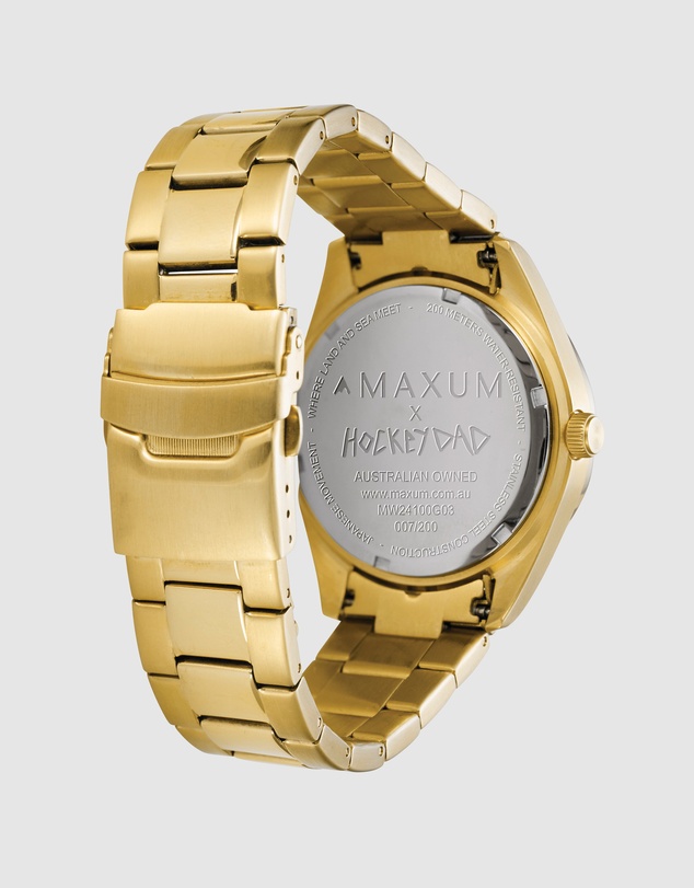 Maxum - Unhinged – Hockey Dad Limited Edition Gold Watch