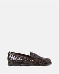 Loeffler Randall - Rachel Woven Leather Loafers