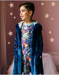 Fleur Harris - Cosy Robe in Navy