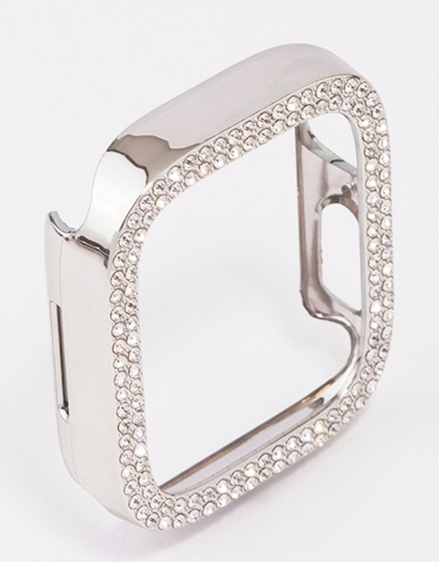 Lovisa - Silver & Diamante Watch Case 40/41mm