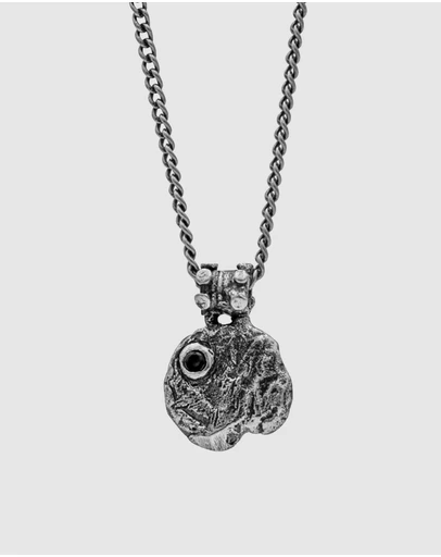 Haze & Glory - ICONIC EXCLUSIVE - Dark Coin Necklace in Oxidised 925 Silver