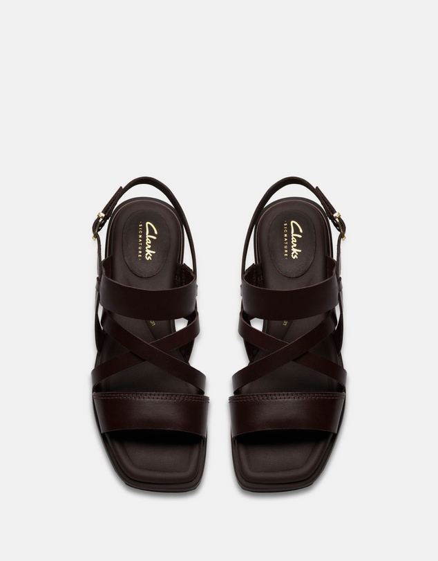 Clarks - Ariany Strap Dark Brown