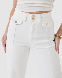 Rolla's - Eastcoast Flare Jean - Celeste White Gold