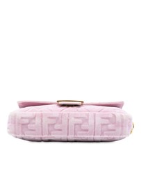 Pre-Loved by Azura Reborn - Pre-Loved Zucca Embossed Velvet Baguette Satchel