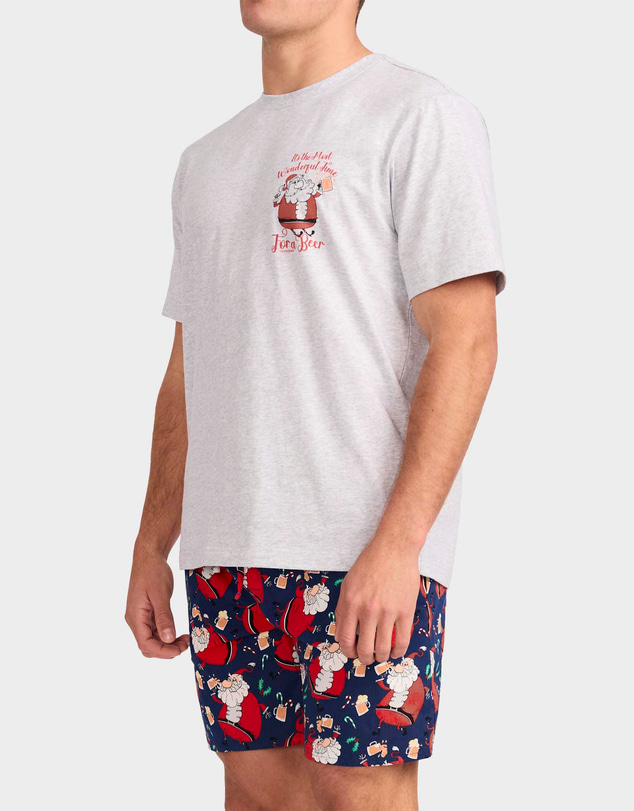 Mitch Dowd - Mitchdowd Soused Santa Cotton Pyjama Set