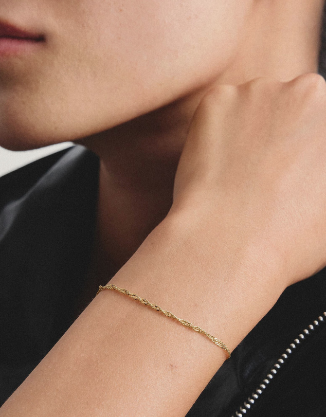 THOMAS SABO - Gold-Tone Stainless Steel Singapore Bracelet 1.7mm