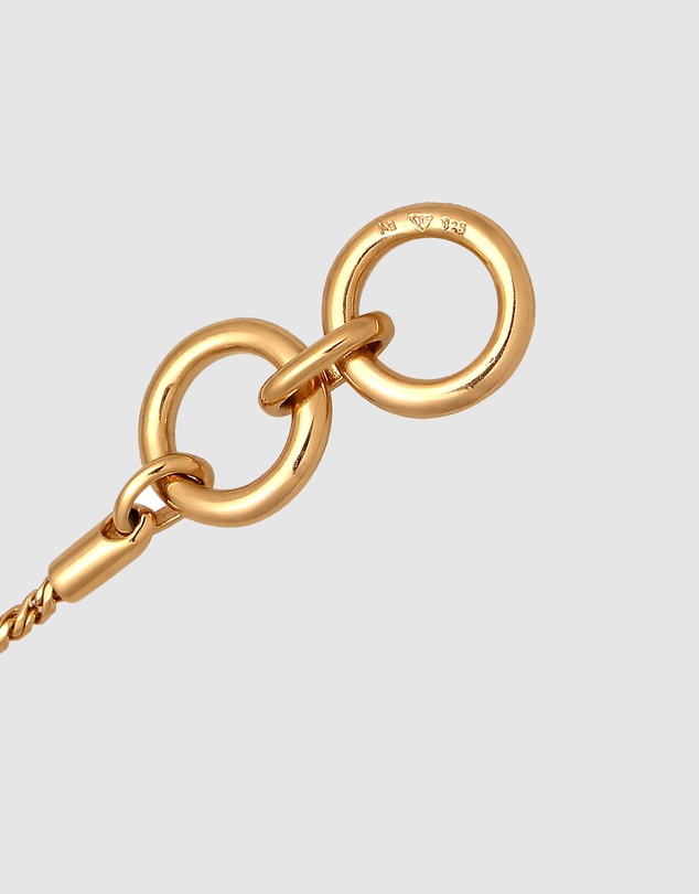 Kuzzoi - ICONIC EXCLUSIVE - Rope Chain Bracelet with T-Bar in Gold-Plated 925 Sterling Silver