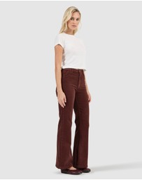 Rolla's - Eastcoast Flare Jean - Cognac Cord