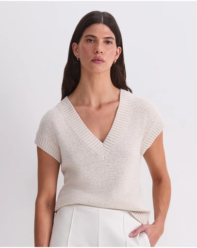 Sportscraft - Josie Tape Yarn V Neck Tank