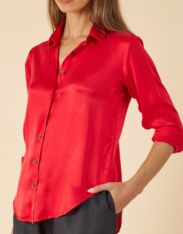 CAMIXA - Satin Silk Shirt