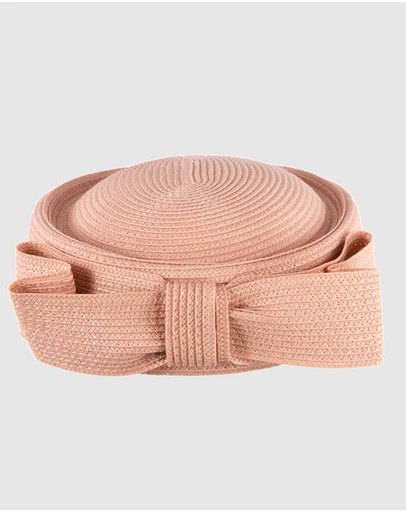 Max Alexander - Coral Braid Pillbox Hat