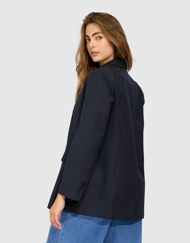 Belle & Bloom - Big Brother Talk Pinstripes Blazer