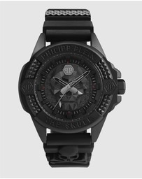 Philipp Plein - The $Kull - 44mm Black Dial and Silicone Strap