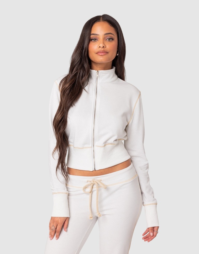 EDIKTED - Alexia Zip Up Sweatshirt