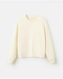M.N.G - Round-Neck Cotton Sweatshirt