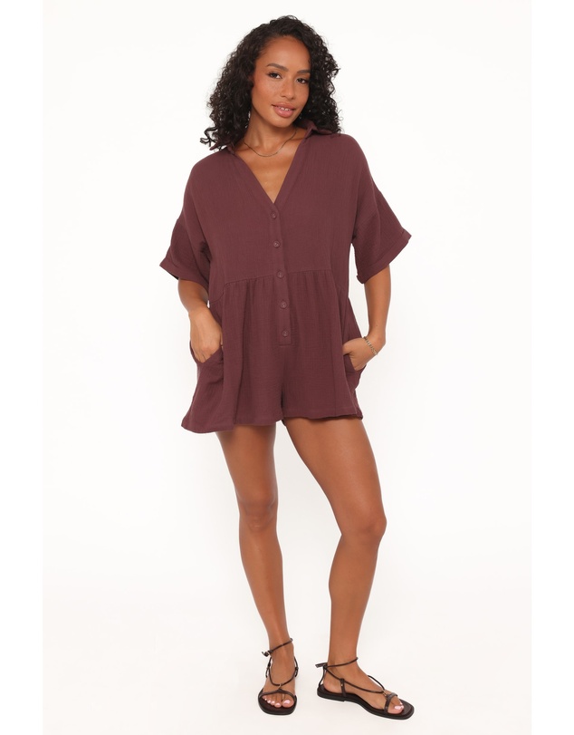 Petal & Pup - Winny Playsuit - Chocolate