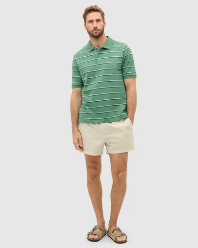 Seed Heritage - Stripe Pique Polo