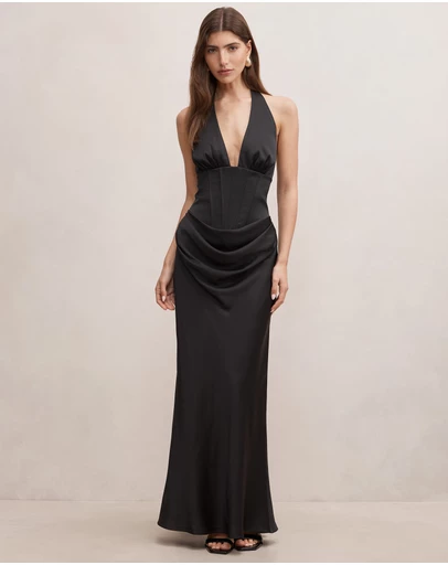 Forever New - Airlie Halter Neck Corset Maxi Dress