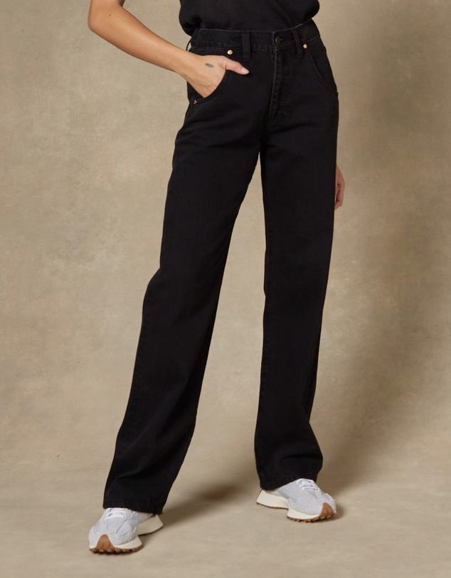 DRICOPER DENIM - Seville Straight Leg Black Jeans