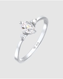Elli Jewelry - Ring Zirconia 925 Sterling Silver