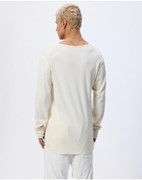 Surrounded By Ghosts - The Aradite Slim Rib Knit Long Sleeve T-Shirt