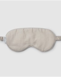 IKOU - Linen Sleep Mask Grey in bag