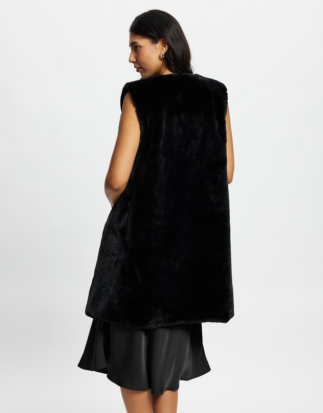 Mossée - Eliana Long Faux Fur Vest
