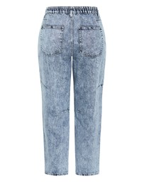 City Chic - Plus size Harley Fit Brooke Barrel Leg Jean - stone wash