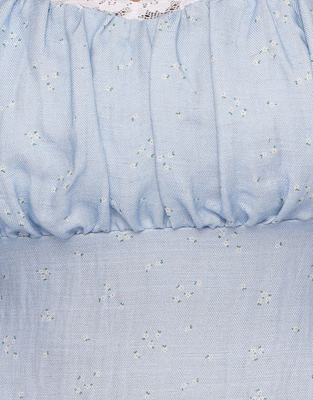 Petal & Pup - Francine Lace Midi Dress - Blue Ditsy Floral