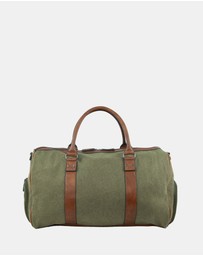 Pierre Cardin - Pierre Cardin Canvas Overnight Duffel Bag