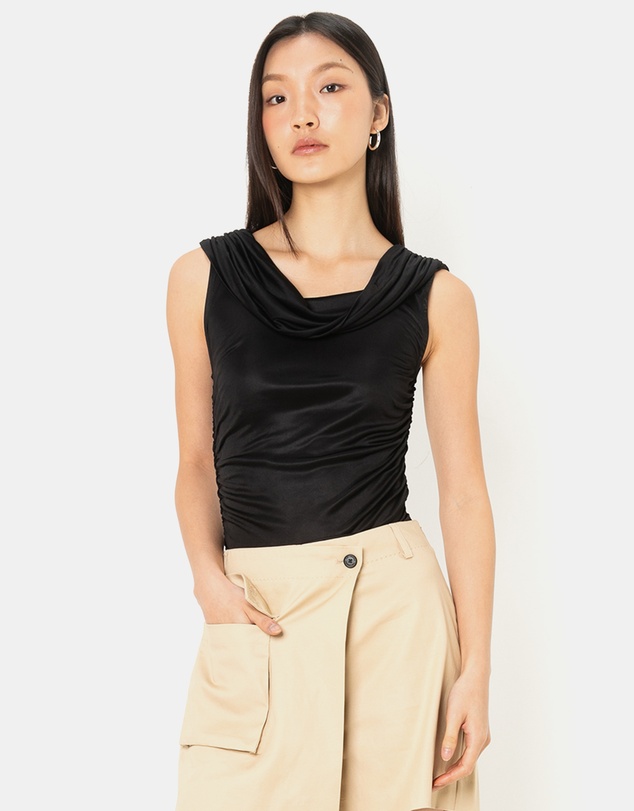 Karl Lagerfeld - Drapey Jersey Bodysuit