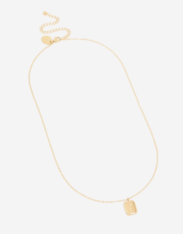 Lovisa - Waterproof Gold Plated Stainless Steel December Birth Flower Pointsettia Necklace