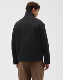 AERE - Cotton Funnel Neck Jacket
