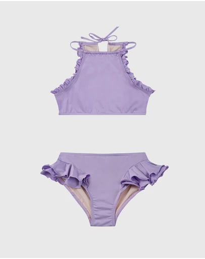 Aqua Blu Kids - Stepping Stones Halter Neck Bikini Set - Kids