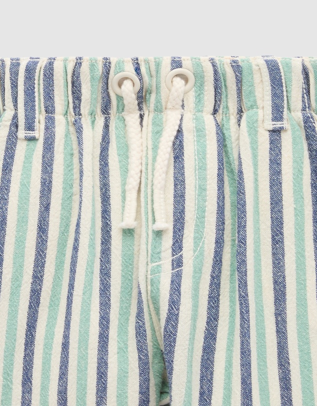 Purebaby - Pull on Striped Short -Kids-Babies