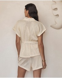 Arms Of Eve - Sardinia Wrap Top - Coconut
