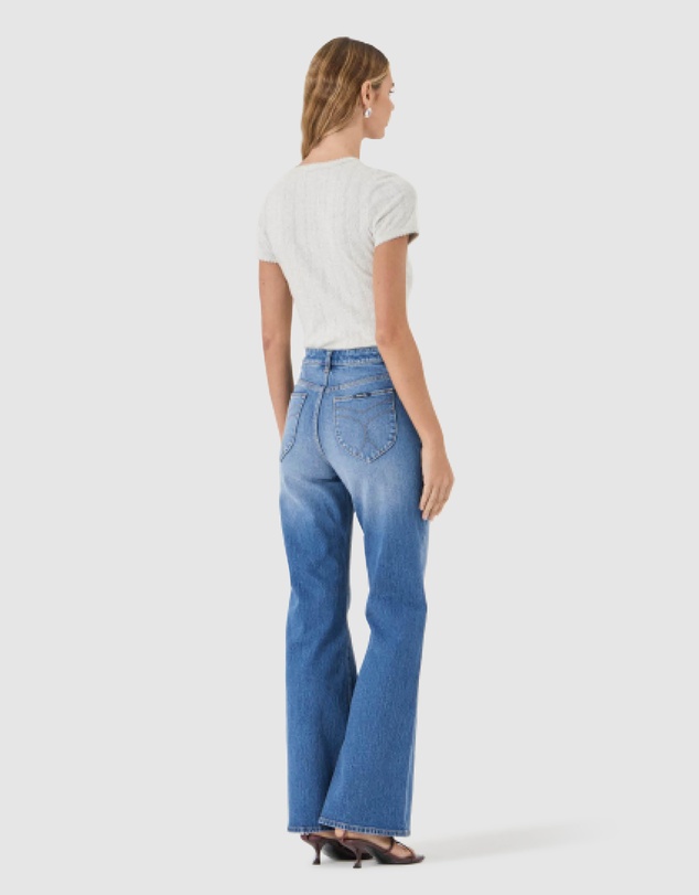 Rolla's - Pointelle Classic Tee - Grey Marle