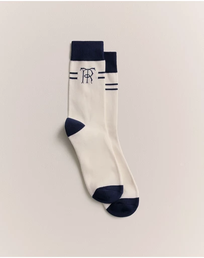 Trenery - Monogram Sport Sock in White