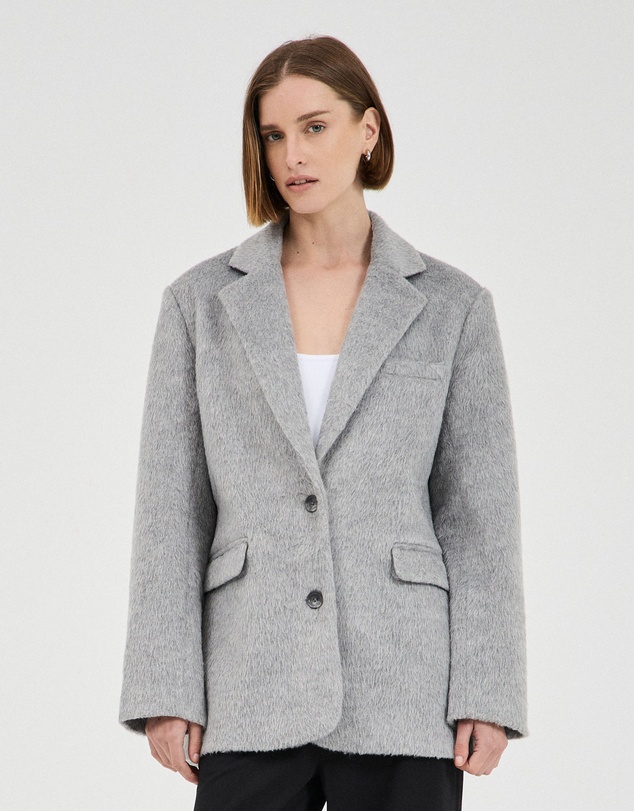 FRIEND of AUDREY - The Brushed Wool-Blend Blazer