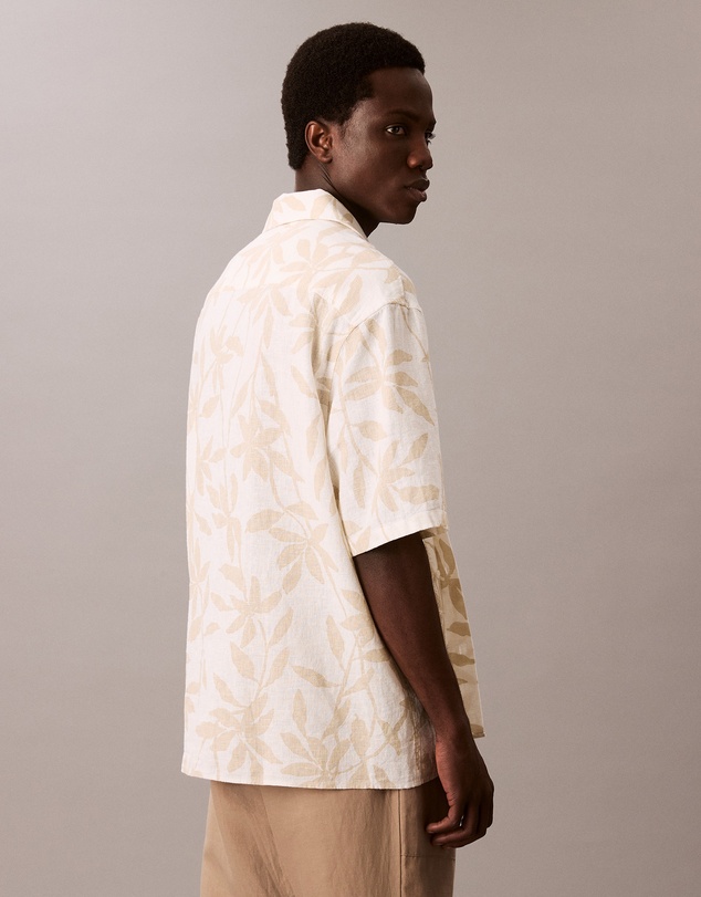 Calvin Klein - Printed Linen Relaxed Shirt