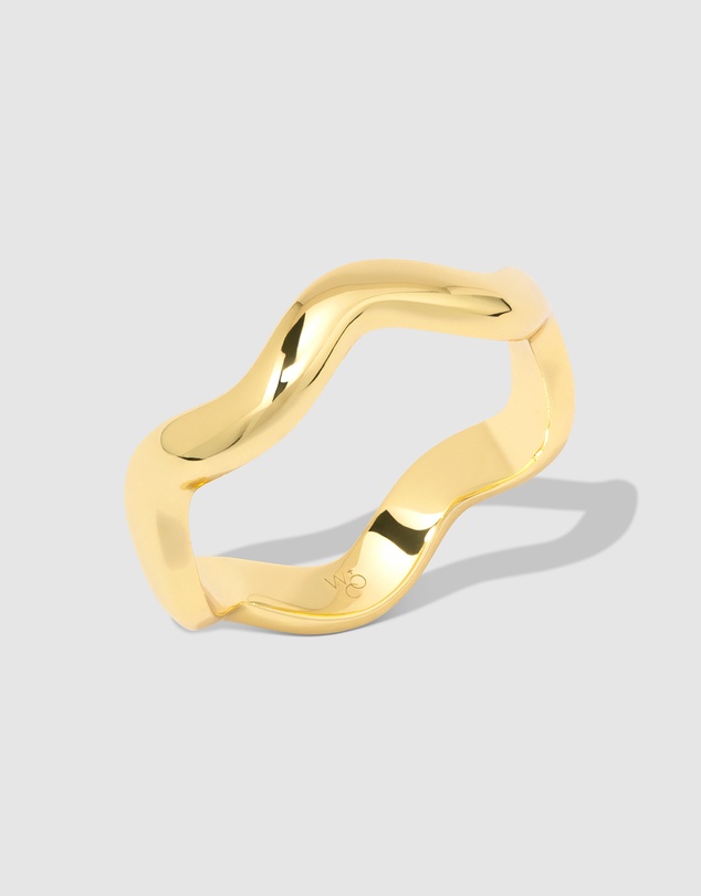 Wanderlust + Co - Scallop Gold Ring