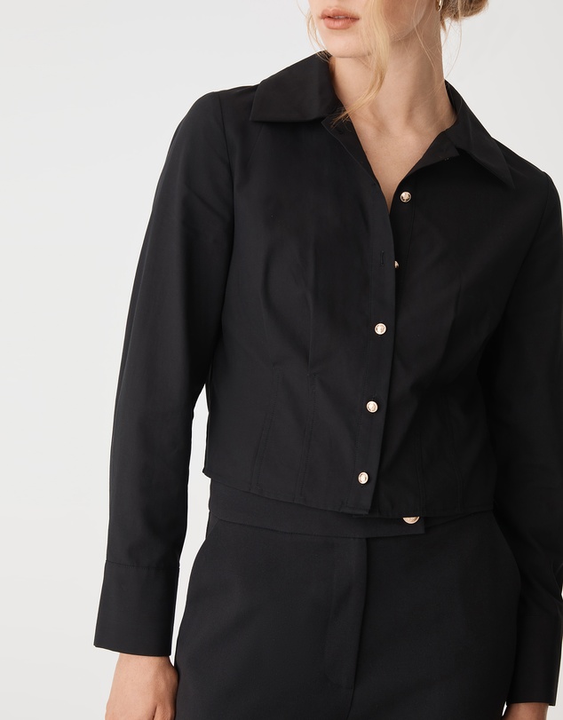 Forcast - Gabby Pleated Hem Shirt