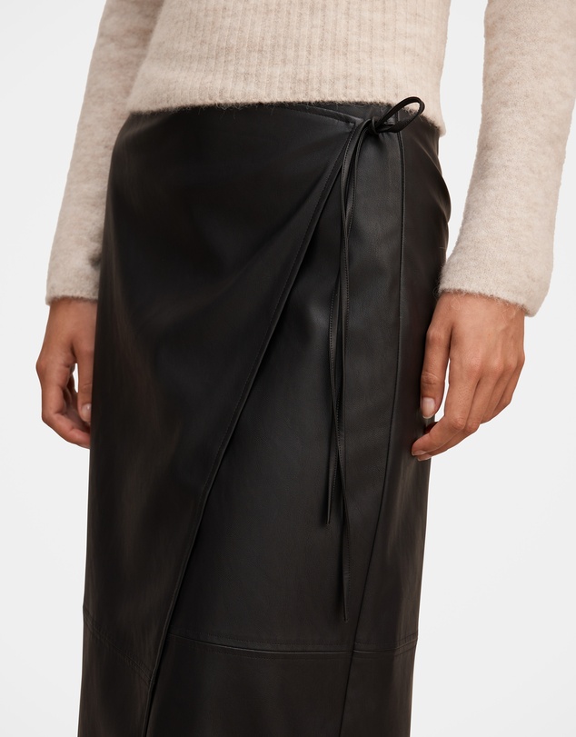 Forever New - Steph Vegan Leather Wrap Skirt