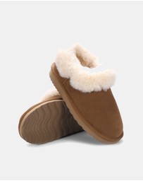 AusWooli Ugg Boots - Coogee Sheepskin Cozy Ankle Slippers