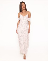 Petal & Pup - Mayven Maxi Dress - White Ditsy