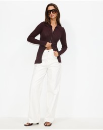 Dazie - Maisie Zip Through Cardigan
