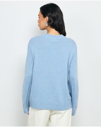 AERE - Zade Wool Blend Seam Detail Jumper