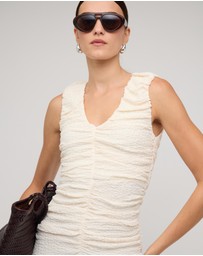Staple the Label - Lyric Gathered Midi Dress